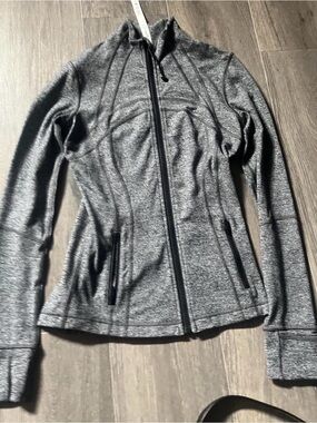 lululemon athletica Heather Gray Full-Zip Utility Jacket